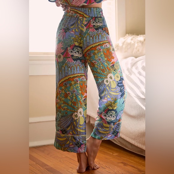 Anthropologie Colorful Utility Lounge Pajama Set Small - Picture 5 of 16